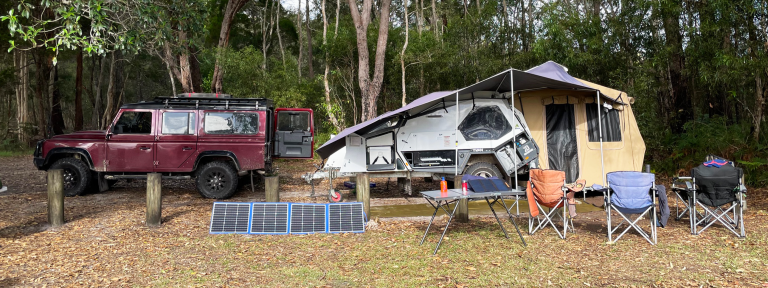Camper van trailer hire Sydney to Fraser Island. Family vacation.