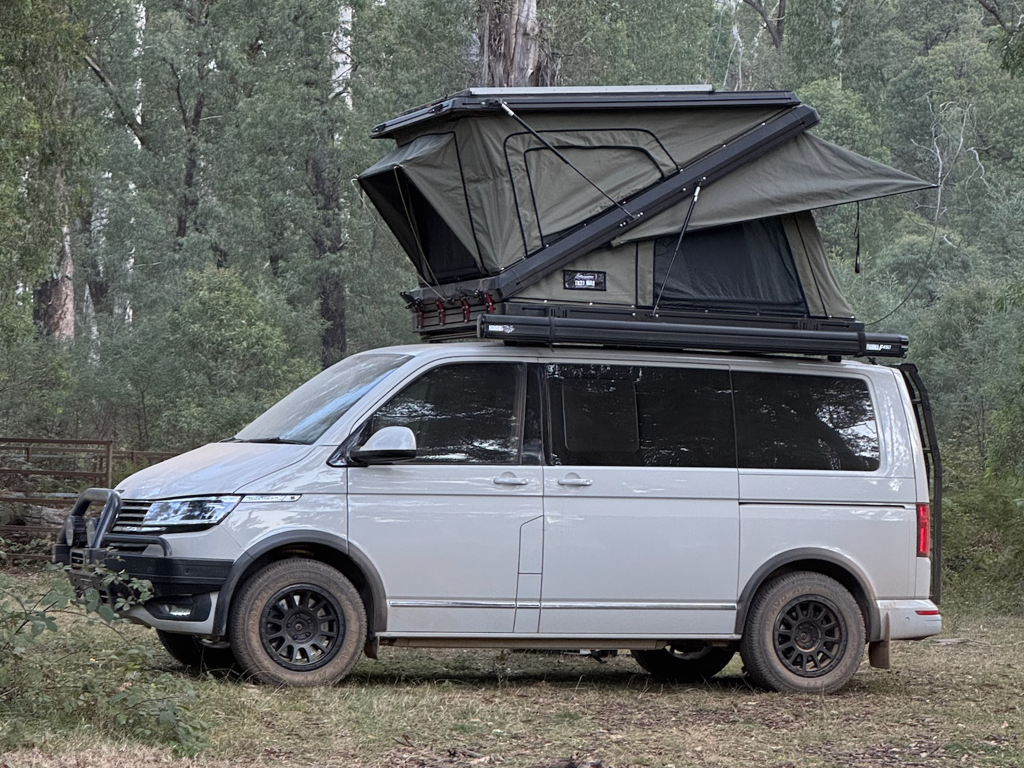 Volkswagen VW Kombi Campervan Hire Sydney NSW. Rooftop tent.