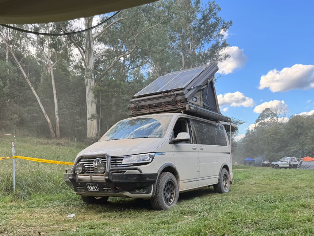 Volkswagen VW Kombi Campervan Hire Sydney NSW. Rooftop tent.